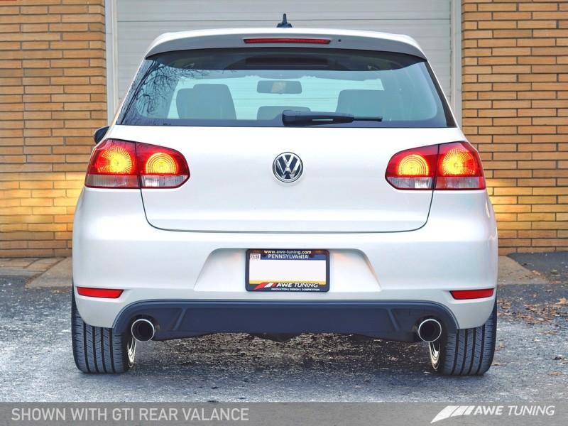 AWE Tuning Golf TDI (GTI Style) Performance Exhaust - Polished Silver Slash Cut Tips - MGC Suspensions