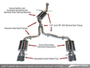 AWE Tuning Audi B8 A4 Touring Edition Exhaust - Quad Tip Polished Silver Tips - MGC Suspensions