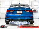 AWE Tuning 2015-20 Audi S3 (8V) SwitchPath Exhaust System with 102mm Chrome Silver Tips.-MGC Suspensions